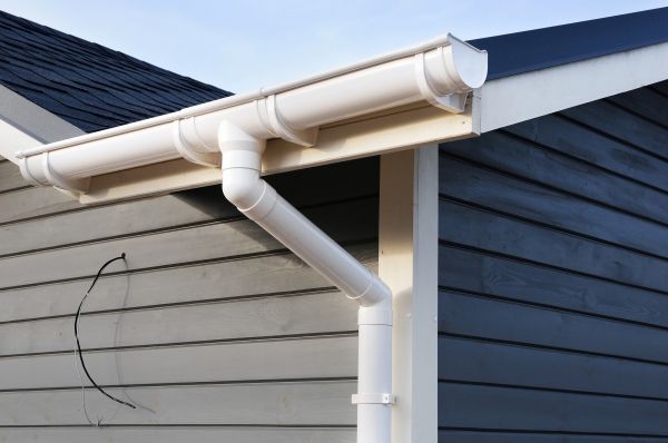 PVC Rain Gutter Installation in Evansville
