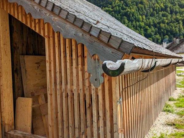 Wood Gutter Installation in Evansville