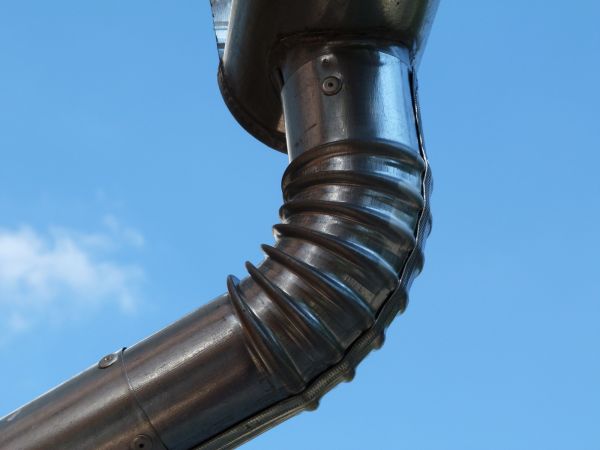 Metal Downspout Installation in Evansville